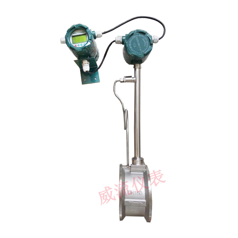 雙表頭，法蘭卡裝，中文顯示，渦街流量計