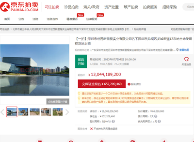 起拍價130億！深圳前海核心地塊法拍，曾規(guī)劃‘深圳最高樓’與實業(yè)投資夢